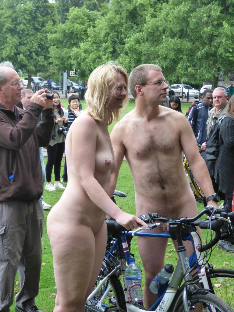 World Naked Bike Ride Parkers Piece Cambridge June 2016 A.