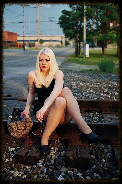 Kayla Railroad Portrait 2