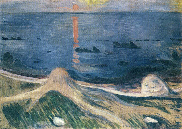 Edvard Munch - The Mystery of a summer night [1892]