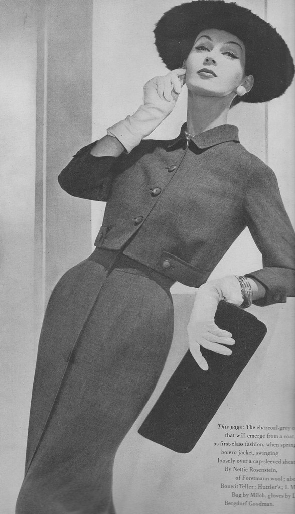 Vogue Editorial Dec. 1955 | Dovima shot by Horst | barbiescanner | Flickr