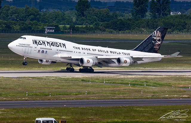 Air Atlanta Icelandic - Boeing 747-400 TF-AAK - Iron Maiden (Ed Force One) c/s - Düsseldorf Airport 28/05/2016