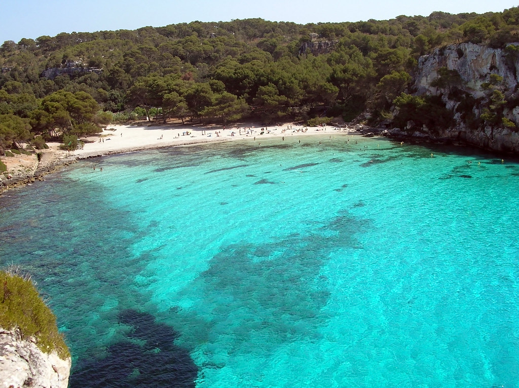 Macarelleta Beach, Menorca, Spain Stock Image - Image of 