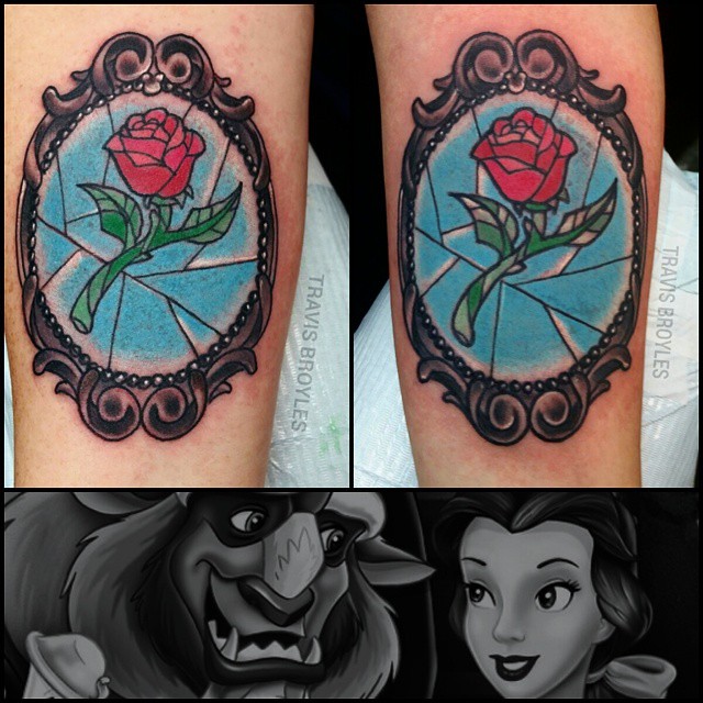 Some matching beauty and the beast tattoos I got to do tod… | Flickr