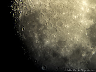 Moon - Close Up of Craters Lunar Surface