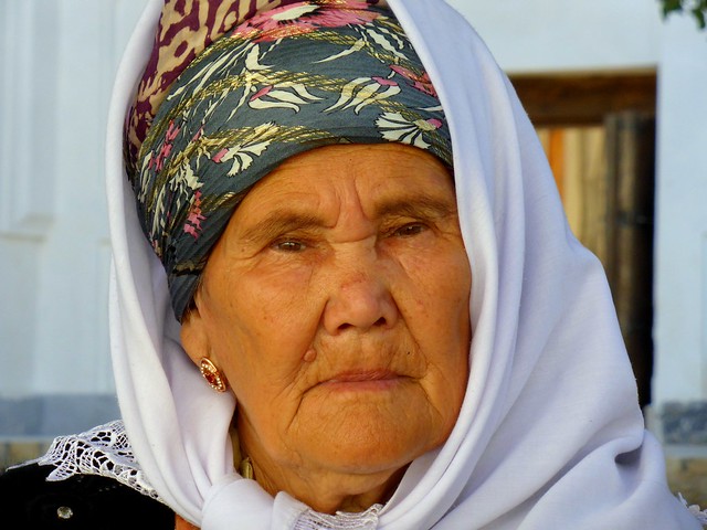 Portrait of a lady in Uzbekistan