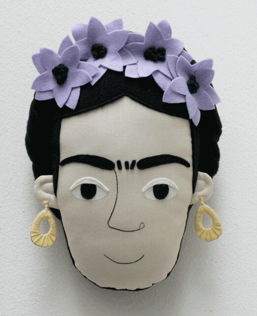 Frida Kahlo pillow face
