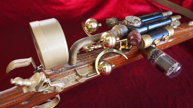 Recurve electrical repeating crossbow (detail)