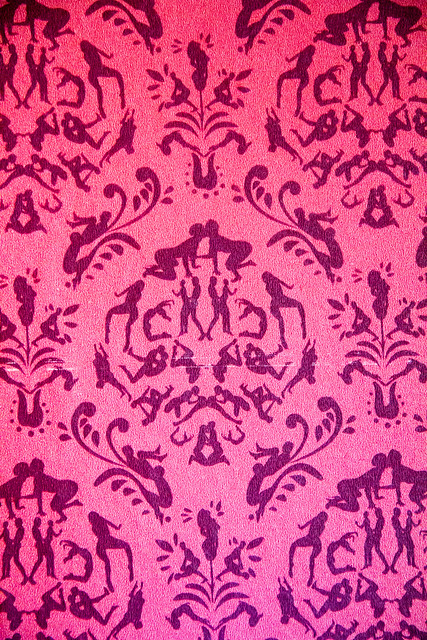 Close-up of the wallpaper