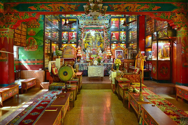 India - Sikkim - Gangtok - Kubumlhakhang Buddhist Monastery - Prayer Hall - 3