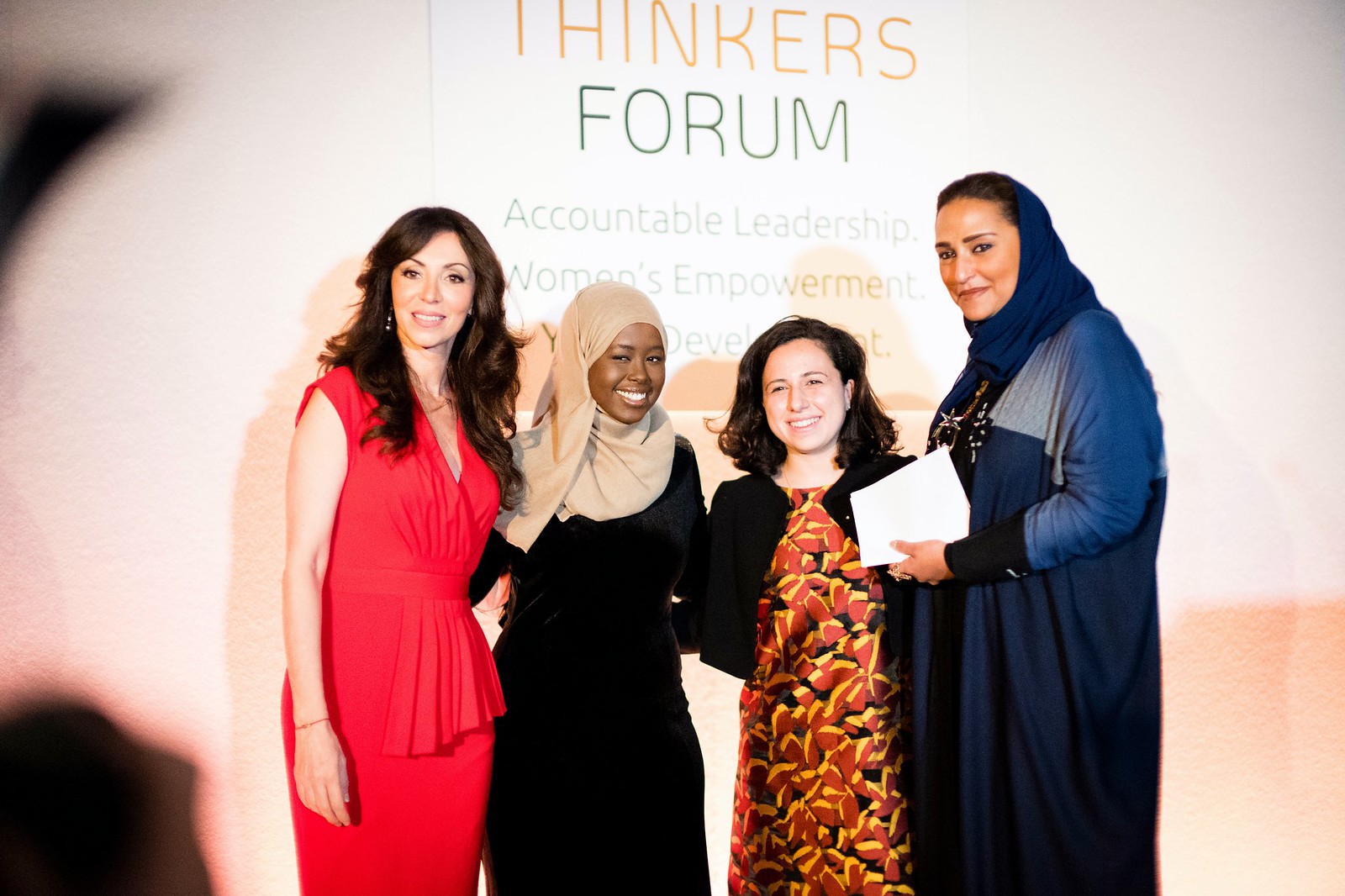 Elizabeth Filippouli, Founder & CEO, GTF, Caterina Belardi & Manar Ahmed, GTF Mentees & HRH Princess Lamia bint Majed AlSaud