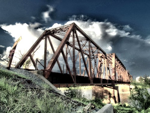 West Monroe Louisiana Ouachita River train bridge | by MentalBenStudio