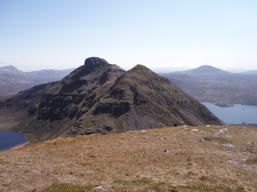 26/05/16 Quinag Walk backview of the morning route