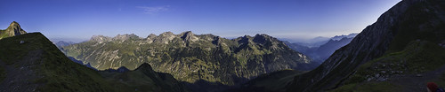 panorama mountains sunrise berge sonnenaufgang gebirge allgäu allgäueralpen stillachtal