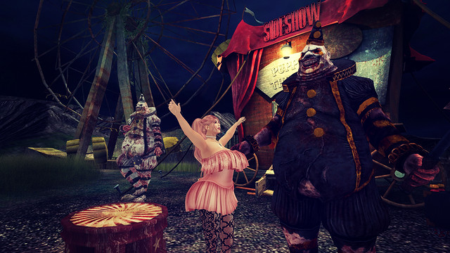 LOTD 5: Dark Circus 1/2 (sale: dress / free: lace stockings, necklace)
