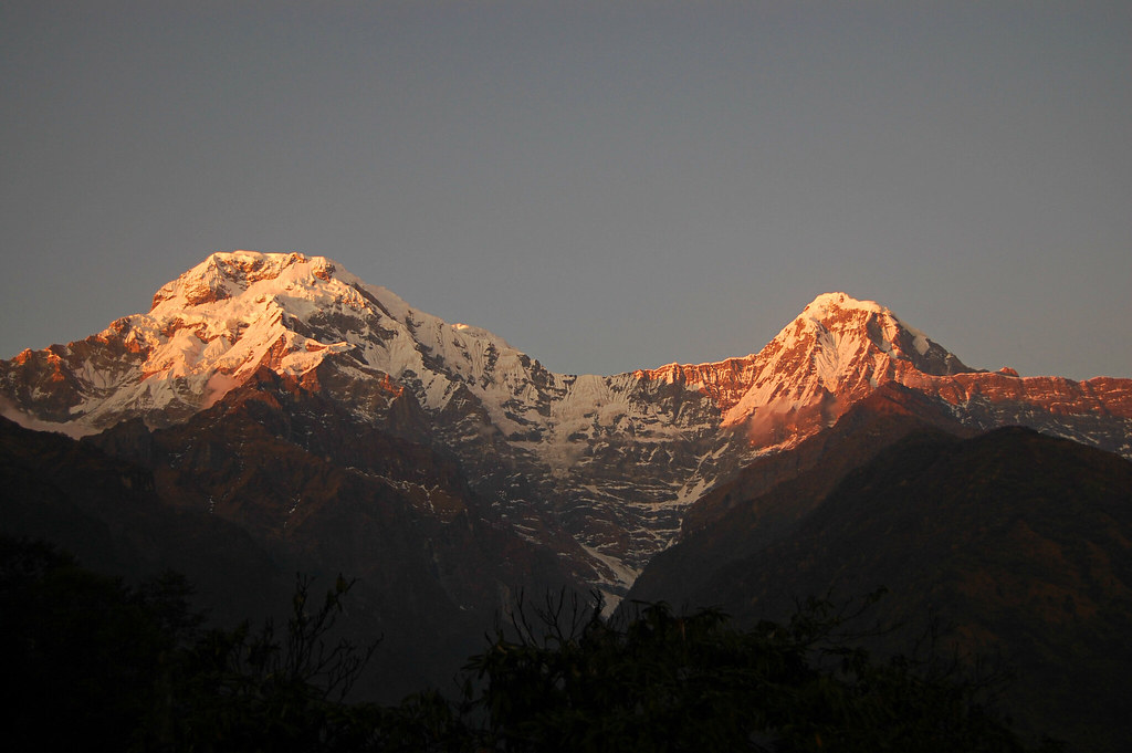 Chomrong Sunset, Annapurna Sanctuary Trek, Nepal