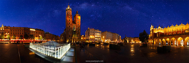 Cracow under the stars