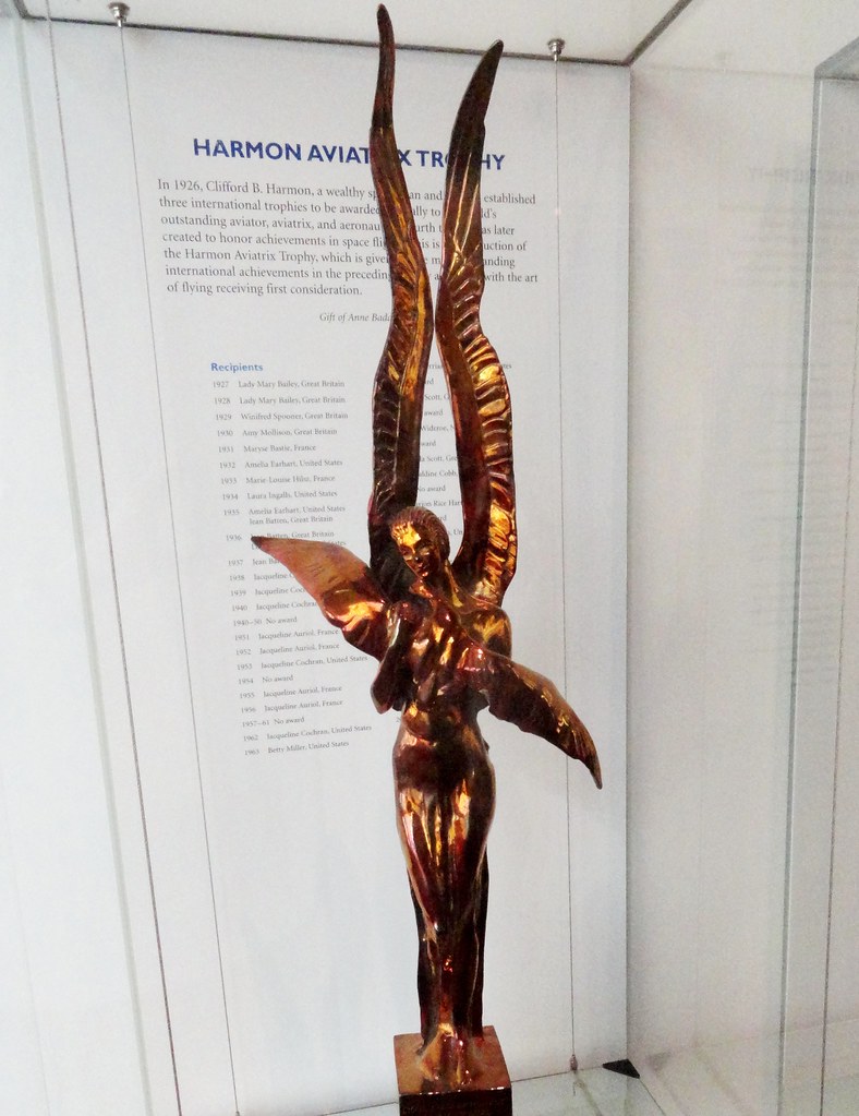 Harmon Aviatrix Trophy Established in 1927 by Wealthy Aviator Clifford B. Harmon