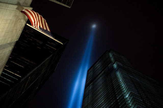 Tribute in Light from Financial District