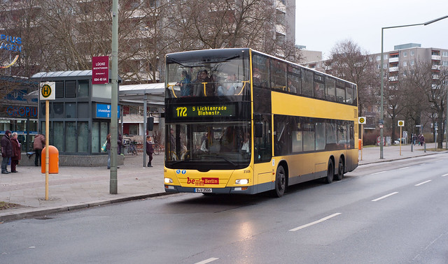 Doppeldecker Bus Berlin 25 1.2015 BVG MAN DL 07