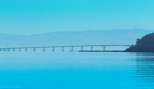 Bridge in San Francisco Bay in the morning