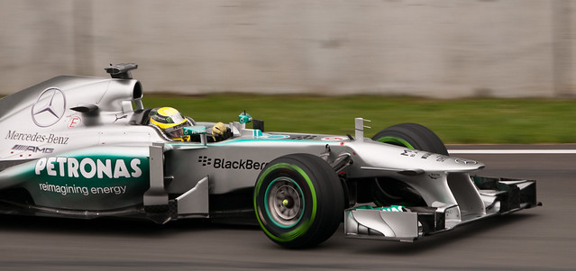 Nico Rosberg - Sponsored by Blackberry, but not for long...