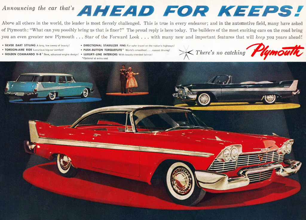 1958 Plymouth Fury Range Ad Usa Covers A 1958 Plymouth R