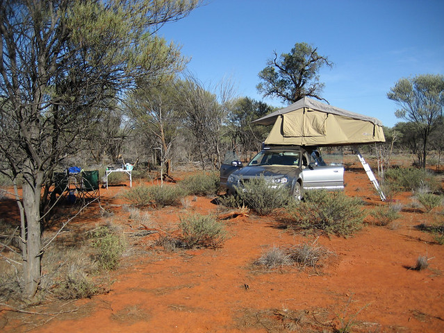 Bush camp, between Louth and Wanaaring, NSW