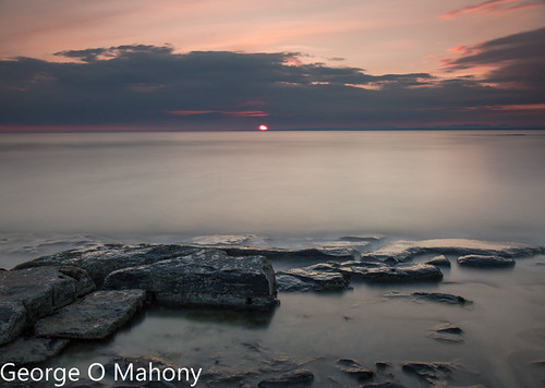 Fanore Beach Long Exposure by George O Mahony, Not the best of sunsets but...burrenweekend clare ireland ie
