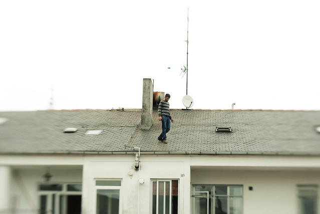 Man on the roof