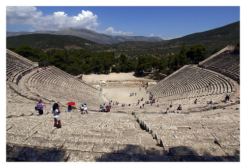 europe theatre stage greece epidavros argolida peleponnesos openairtheatre asclepeion polikleitos