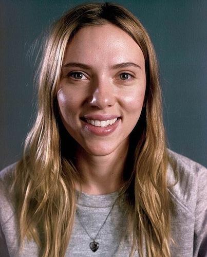 Scarlett Johansson is always on the front page for her boobs, will a picture of her without makeup make it?