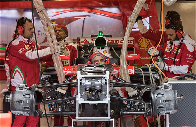 Sebastian Vettel garage, Canadian Grand Prix
