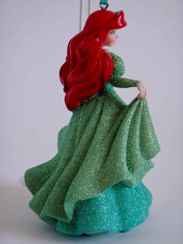 Fisher-Price Little People Disney Princess Ariel Green Dress Red Hair Girls #K1 