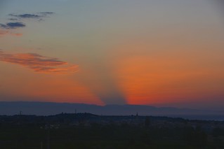 Sunrise in front of Taormina
