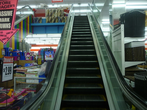 retail otis dandenong relocation escalators venture closure waltons dimmeys escalaire