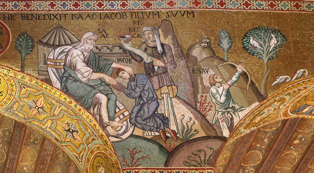 Palerme, chapelle Palatine, mosaïque | Isaac bénit Jacob | Anne L | Flickr