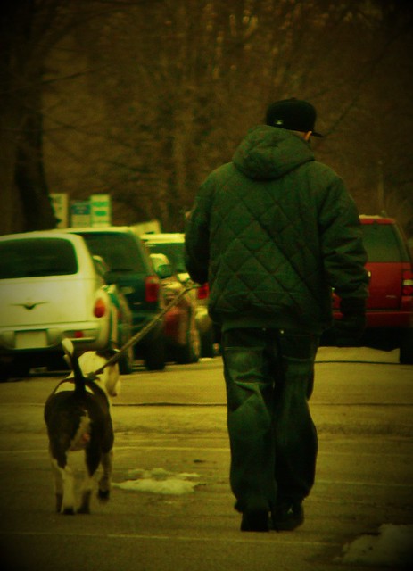 man & his dog