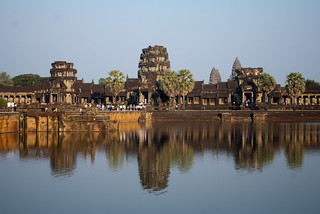 Angkor Wat Western Gate Reflection | by raymondtan85
