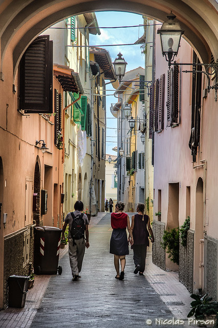 Promenade à Montaione. Toscane, Italie