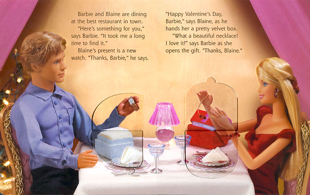 ♥ Happy Valentines Day! ♥ Blaine & Barbie's Date (photo from a Mattel storybook).