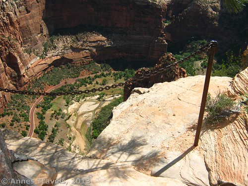 The Angel's Landing Trail is a little more than I want most days in the way of "exciting."  Zion National Park, Utah