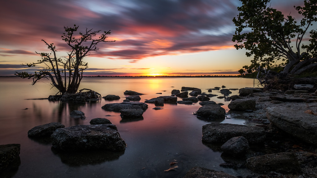 Sunset in Merritt Island - Florida, United States - Seascape photography