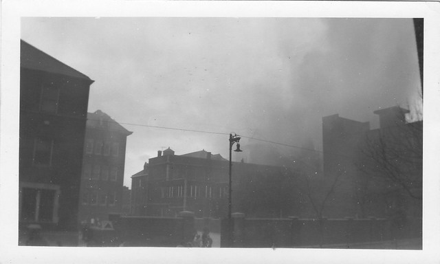 Found Photo - St. Alphonsus Church Fire - October 1950