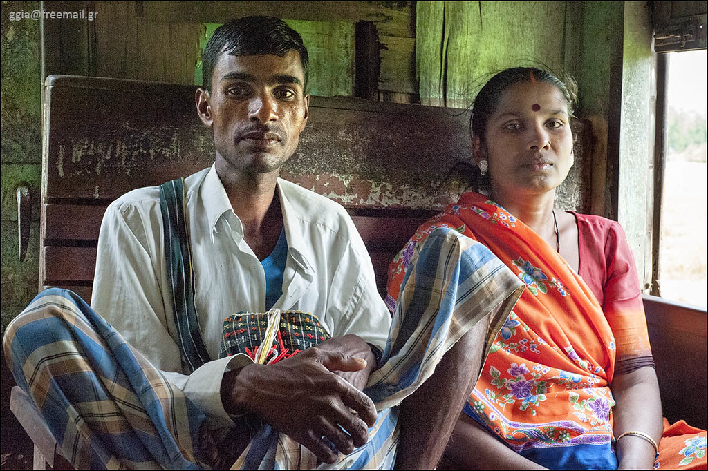 11 March 2013: Portrait of an indian couple inside a train… | Flickr