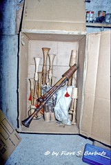 Ausonia (FR), 1981, L'artigiano costruttore di zampogne.