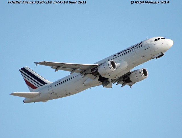 Air France F-HBNF @ Nice Cote d'Azur Airport 12-02-2014
