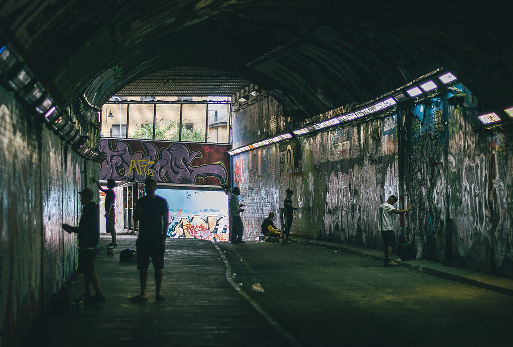 Graffiti tunnel | Gavin Grant | Flickr