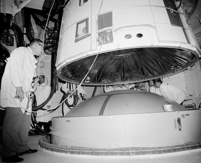 Gemini III capsule is mated with Titan.