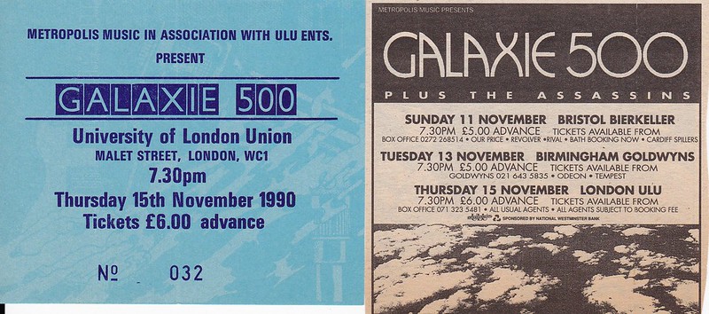 Galaxie 500 at ULU (photo by Dave on Flickr)