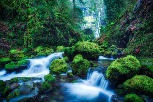 Elowah Falls in Oregon by Michael Matti